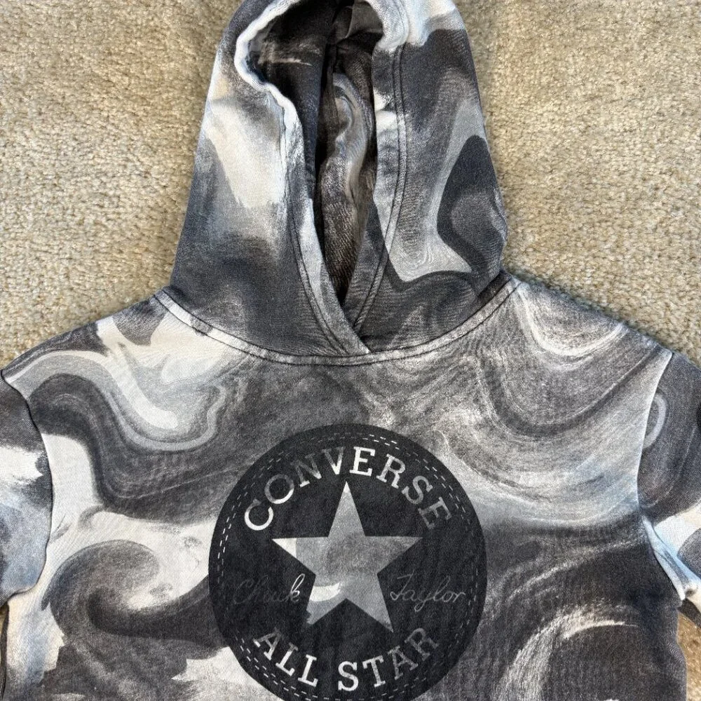 Converse All Star Chuck Taylor Hoodie Pullover Girls Youth Sz M 10-12 Yrs F419